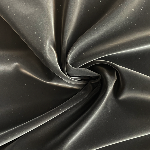 Mélange polyester, tissu noir uni - EcoTissus Vente de tissus au mètre